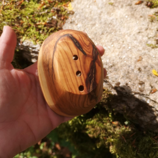 Porte-savon en bois d'olivier – Image 5