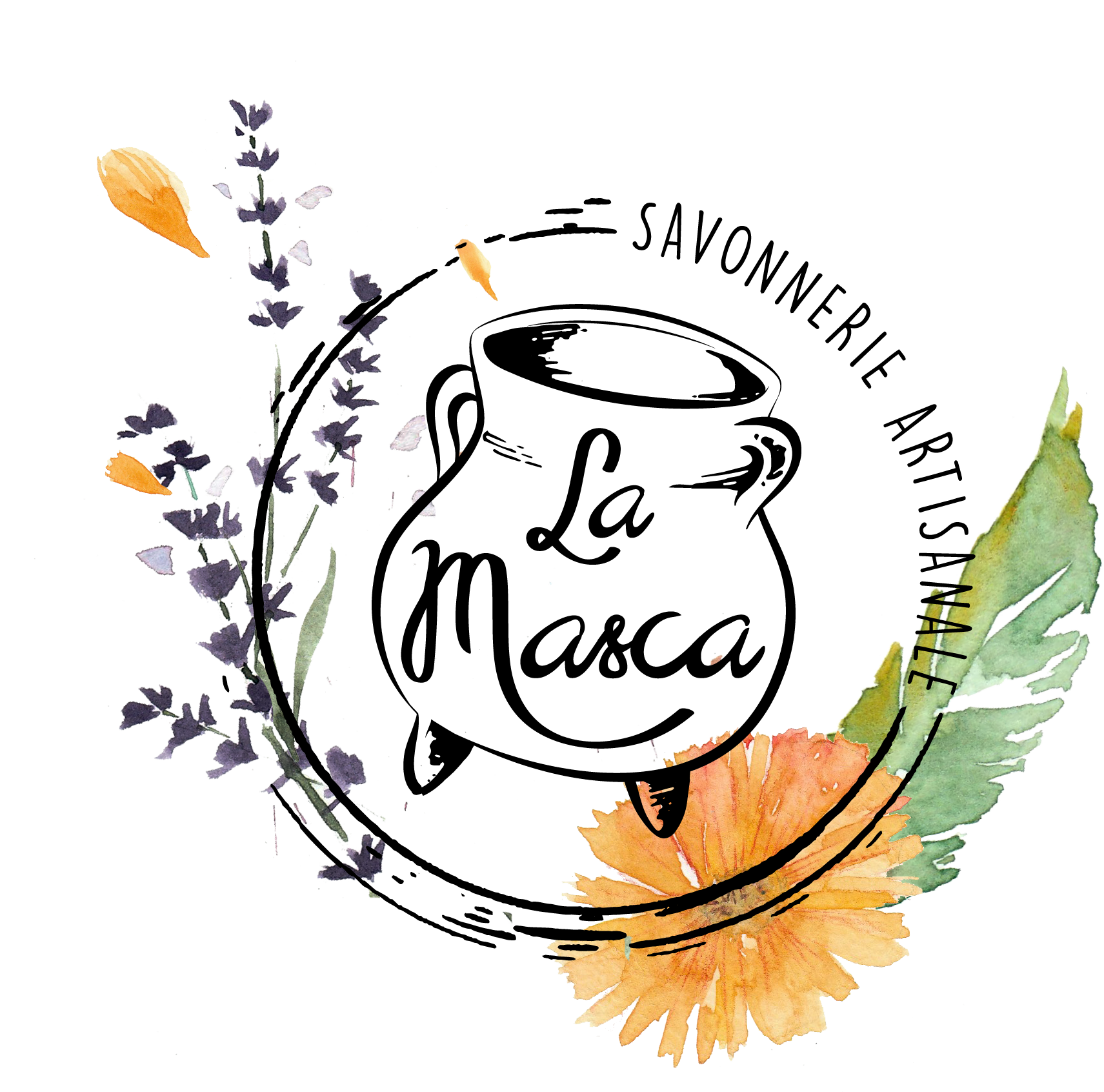 logo fleuri logo la masca<br />