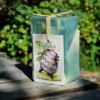 savon de la masca parfum menthe poivrée et de couleur marbré bleu et neutre